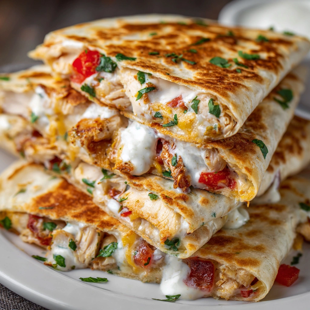 Easy High-Protein Chicken Ranch Quesadilla Recipe You’ll Love!