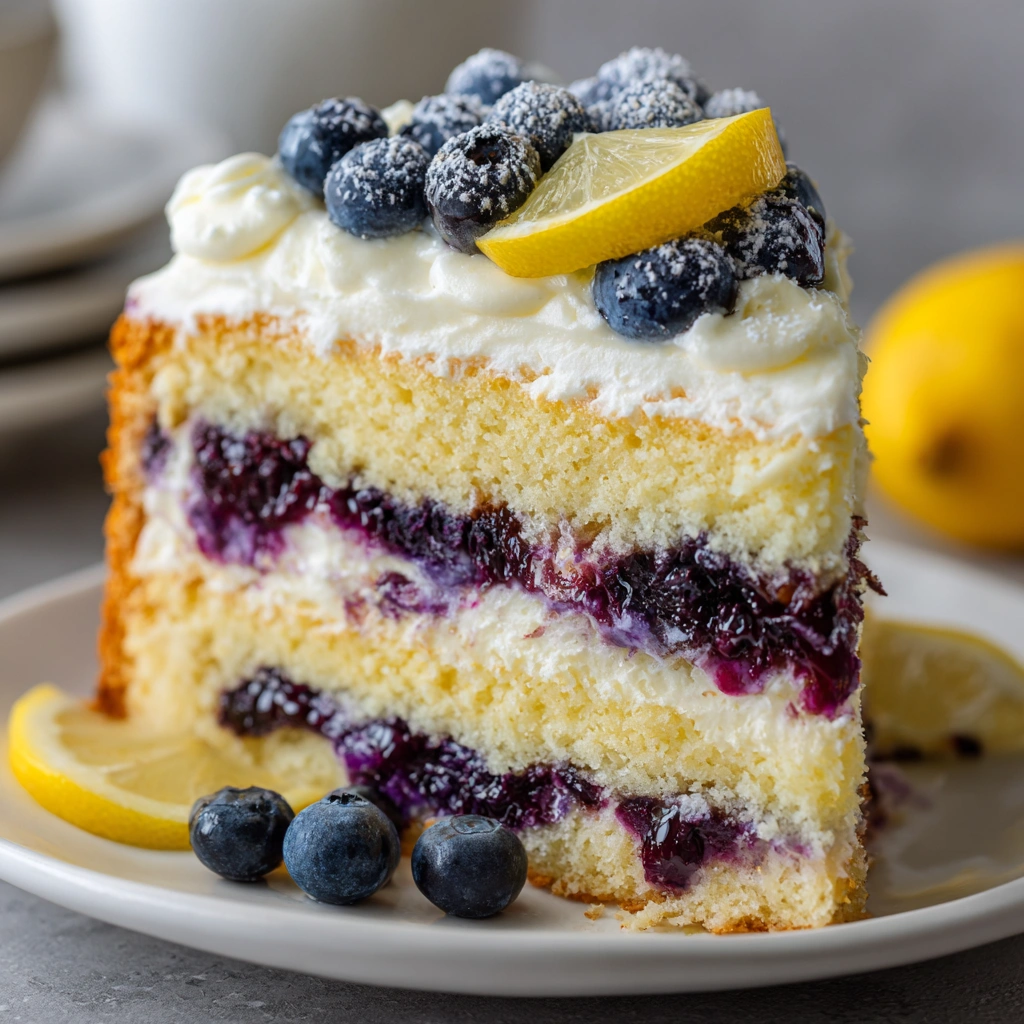 Lemon Blueberry Layer Cake: A Refreshing Delight Awaits!