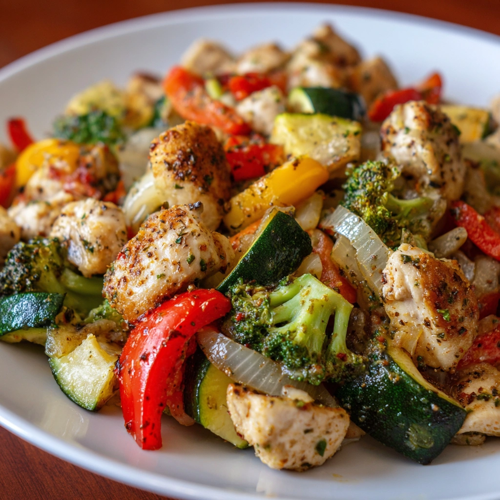 Loaded Chicken and Veggie Skillet: A Flavorful Delight!