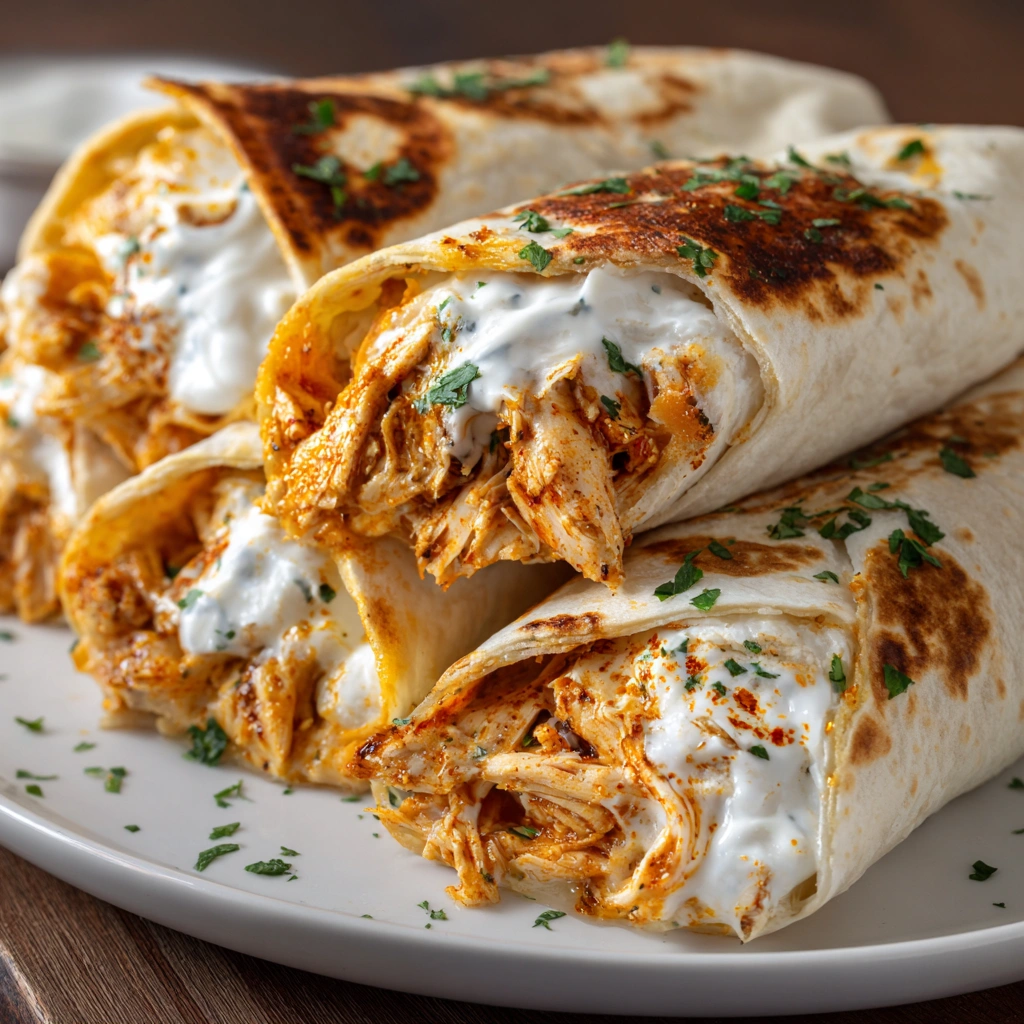 Cozy Cheesy Garlic Chicken Wraps You Can’t Resist!