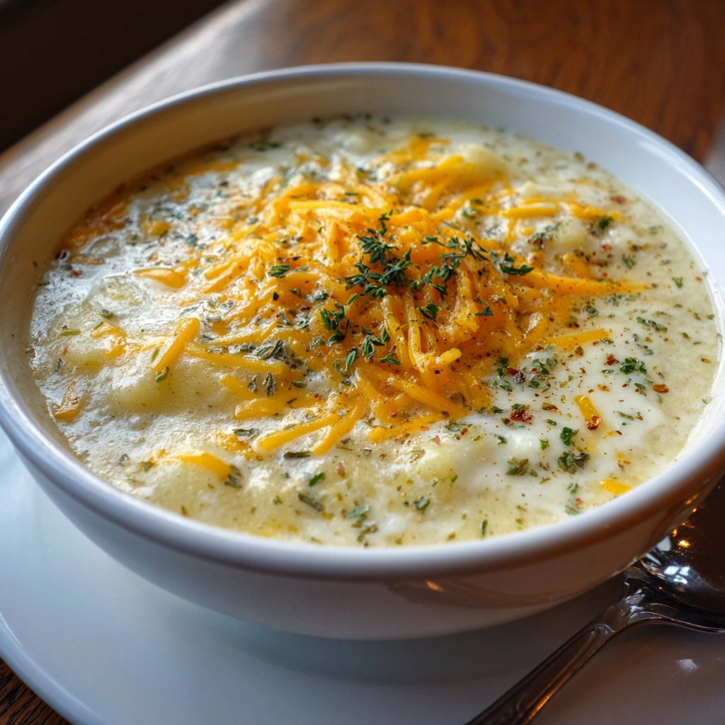 Cheddar Garlic Herb Potato Soup: A Creamy Delight Awaits!