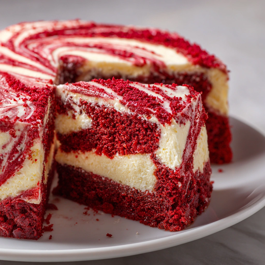 Red Velvet Cheesecake Swirl Cake: Your New Favorite Dessert!