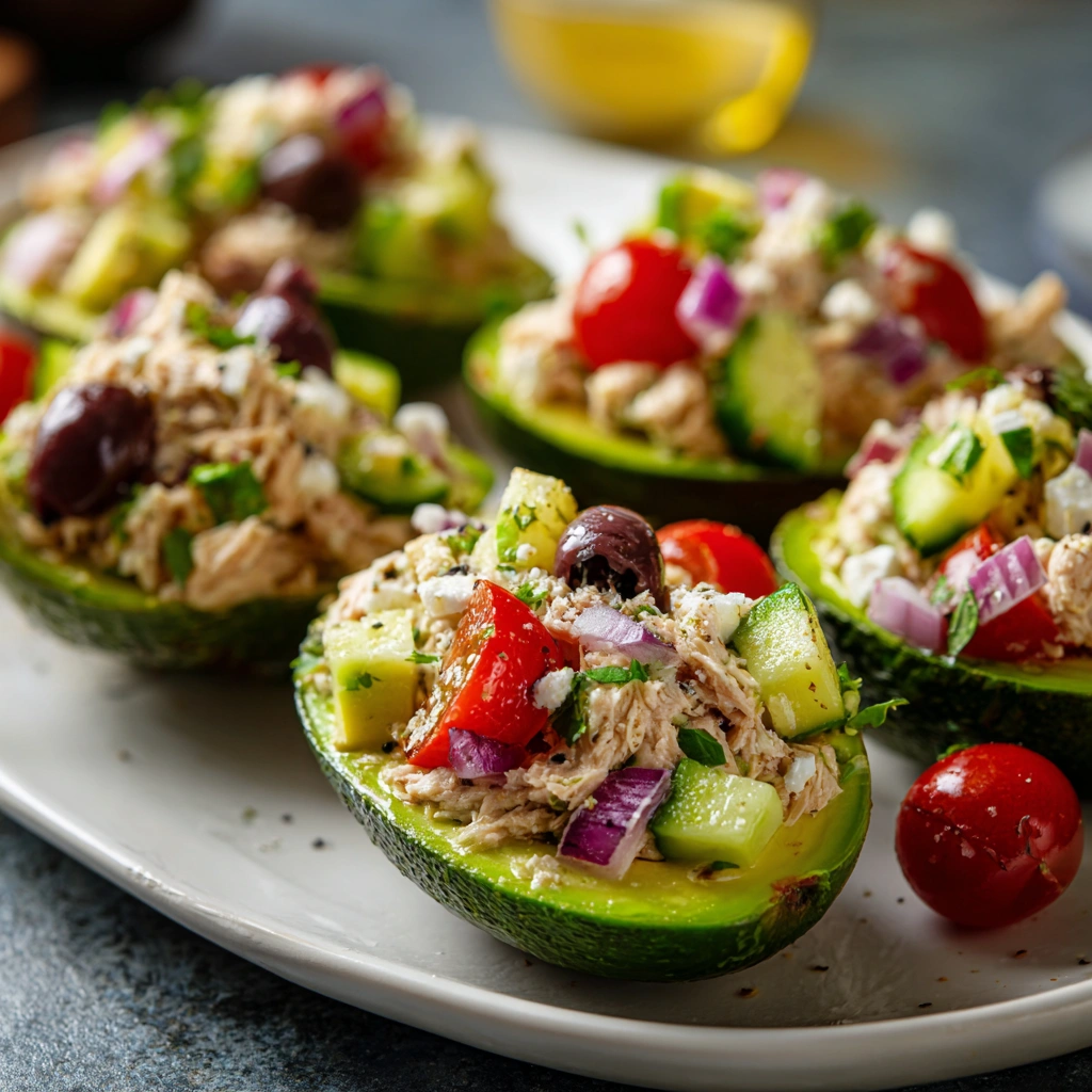Mediterranean Tuna Salad Stuffed Avocados Boost Your Meals!