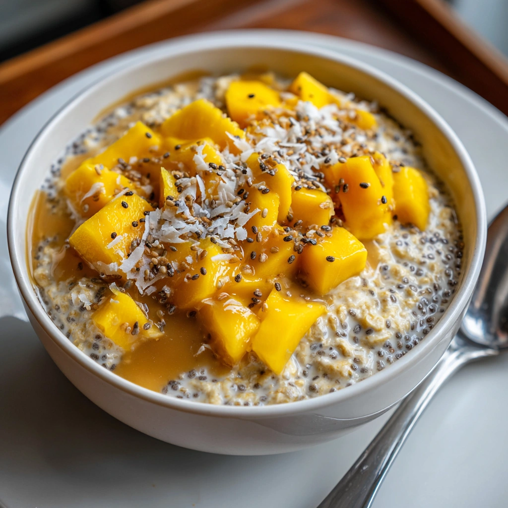 Mango Chia Overnight Oats for a Healthy Breakfast Boost!