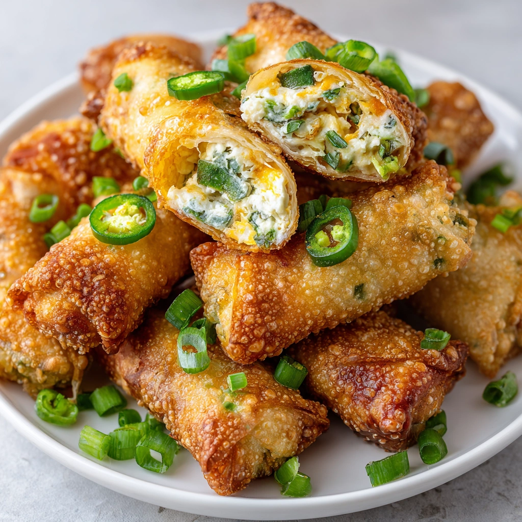 Mini Jalapeño Popper Egg Rolls: A Crispy Snack Delight!