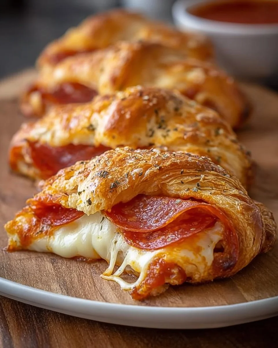 Mozzarella Pepperoni Croissant Rolls