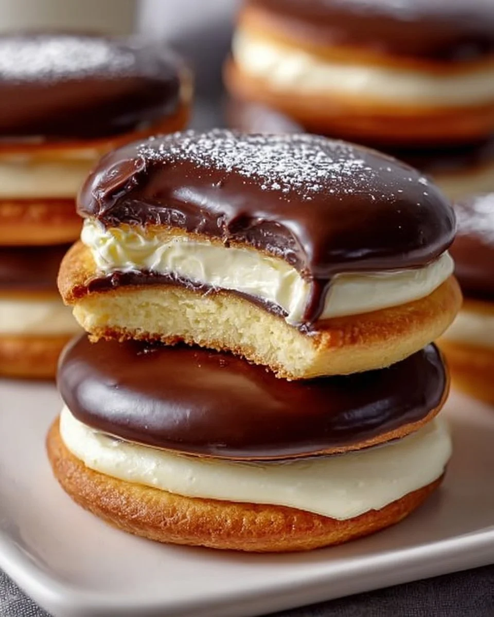 Boston Cream Pie Cookies