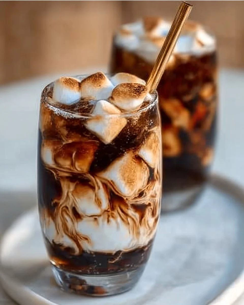 Campfire Cola Dirty Soda - a delightful 5-minute s'mores-inspired drink