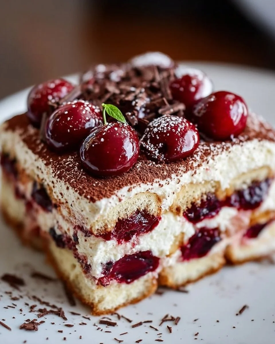 Cherry Amaretto Tiramisu Recipe: A Fruity Twist