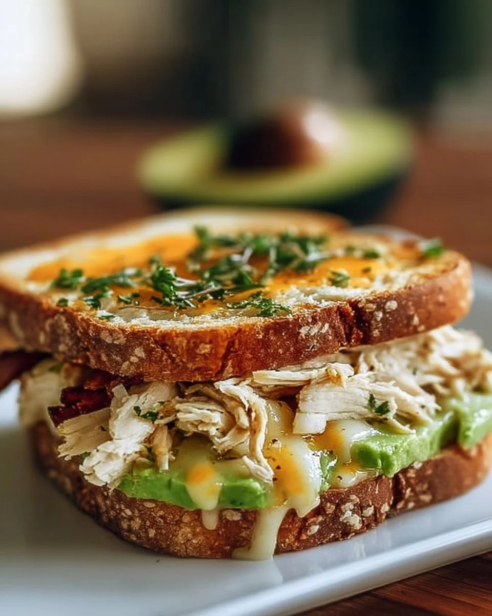 Chicken Avocado Melt Sandwich