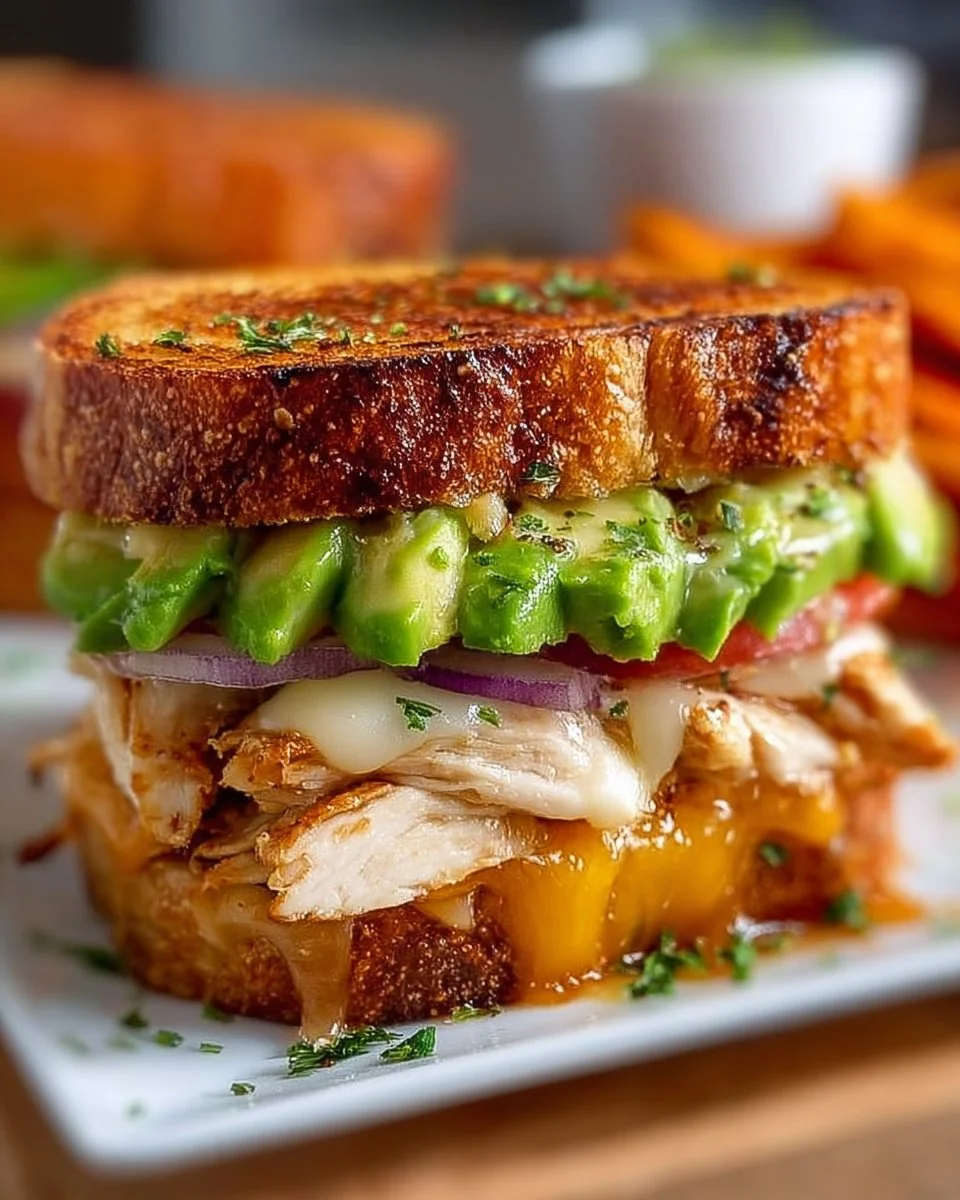 Chicken Avocado Melt Sandwich