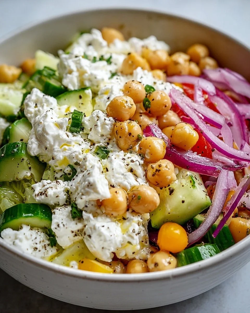 Cottage Cheese and Chickpea Salad: A Refreshing and Protein-Packed Delight