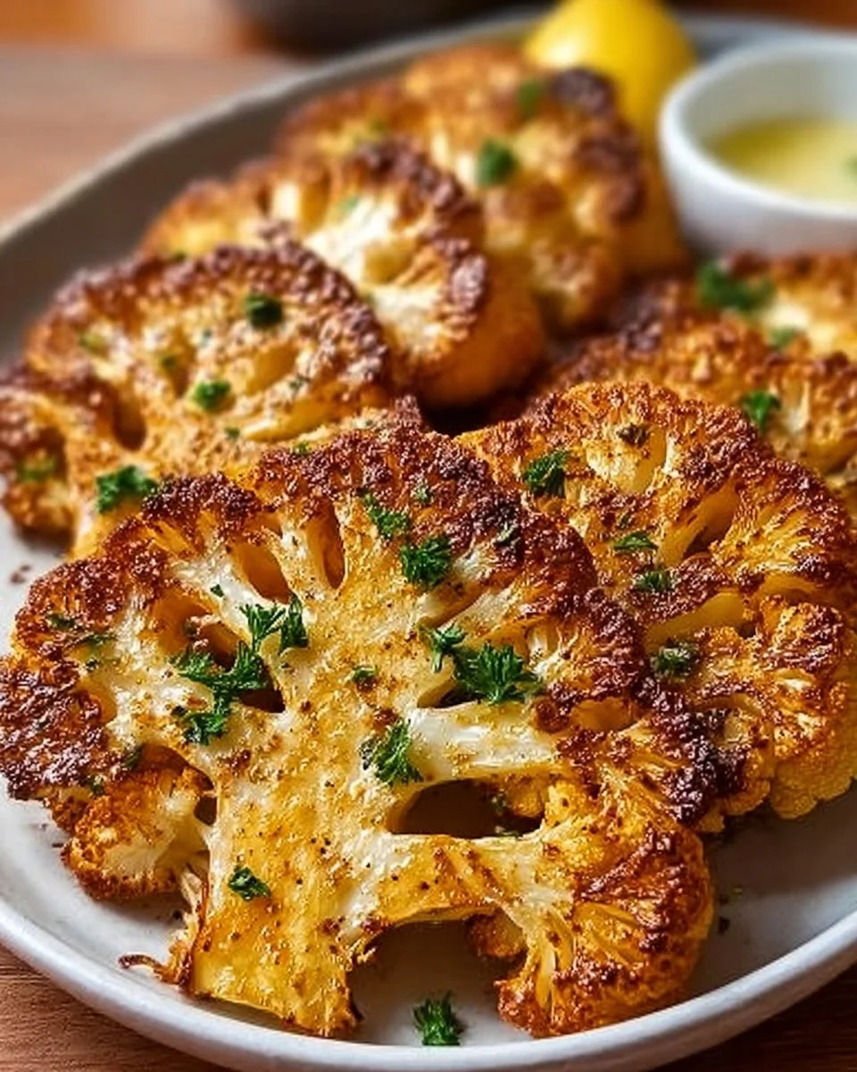 Crispy Baked Cauliflower Steaks