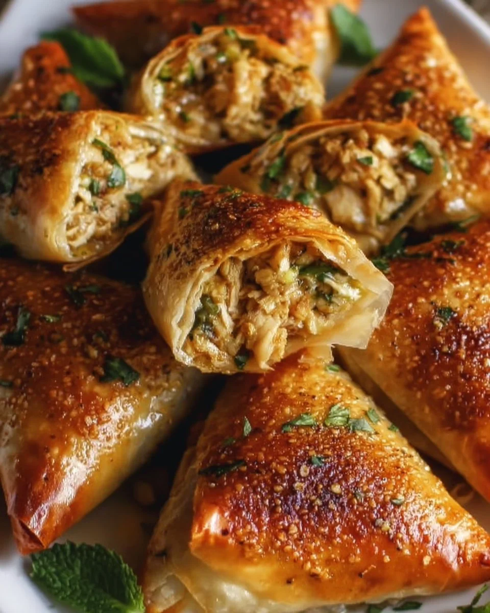 Delicious Moroccan Spiced Chicken Briouats in 20 Minutes