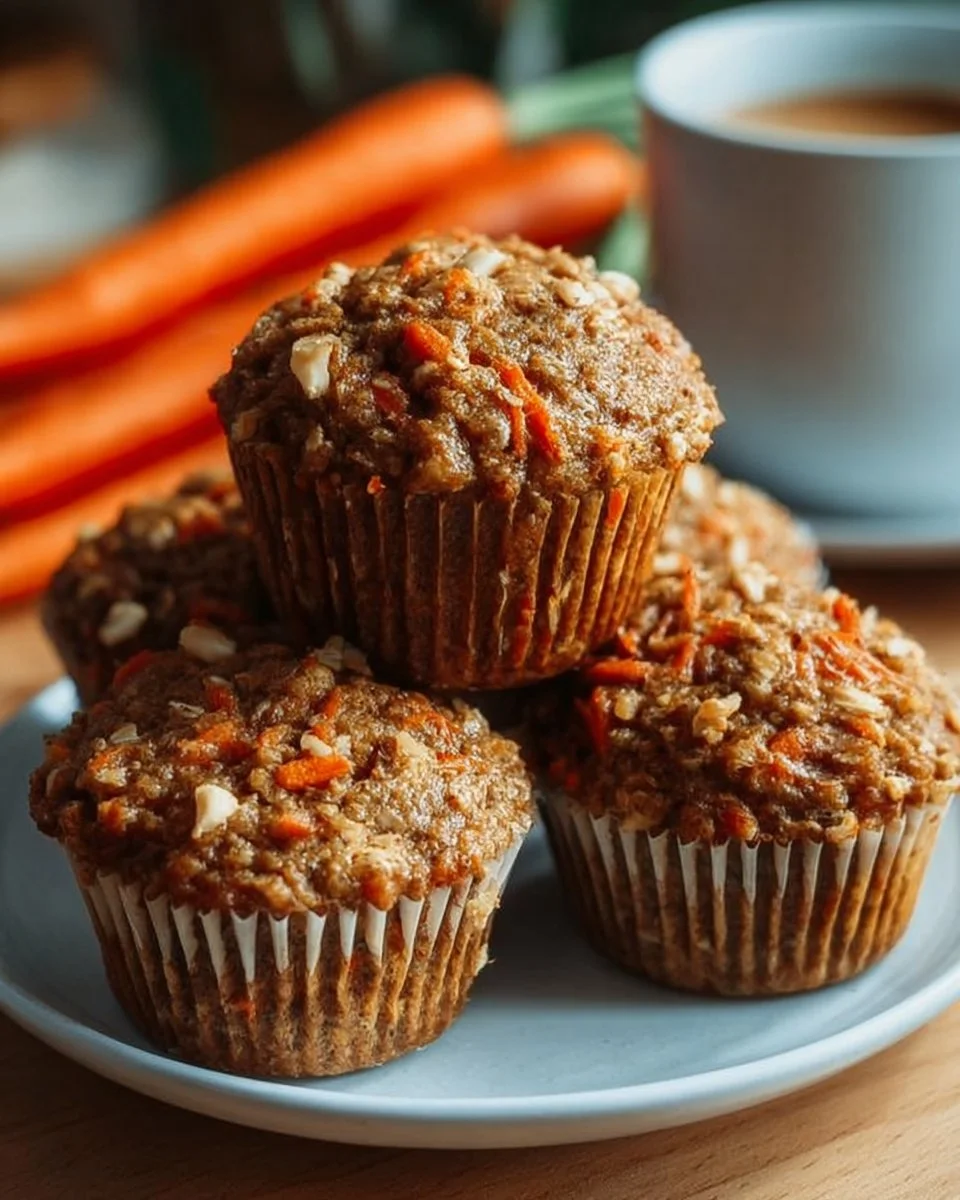 Easy One-Bowl Carrot Oatmeal Muffins