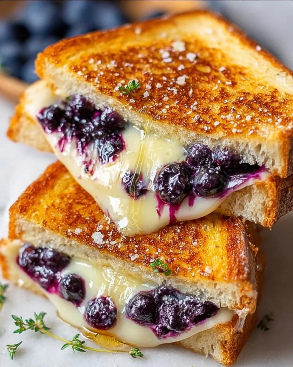 Juicy Blueberry Grilled Cheese