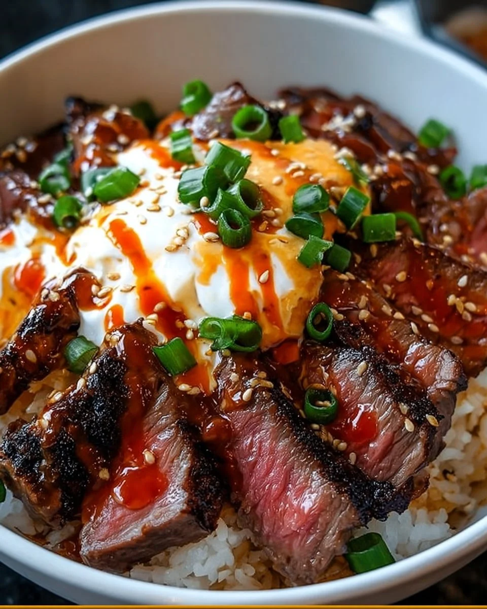 Korean BBQ Steak Rice Bowls