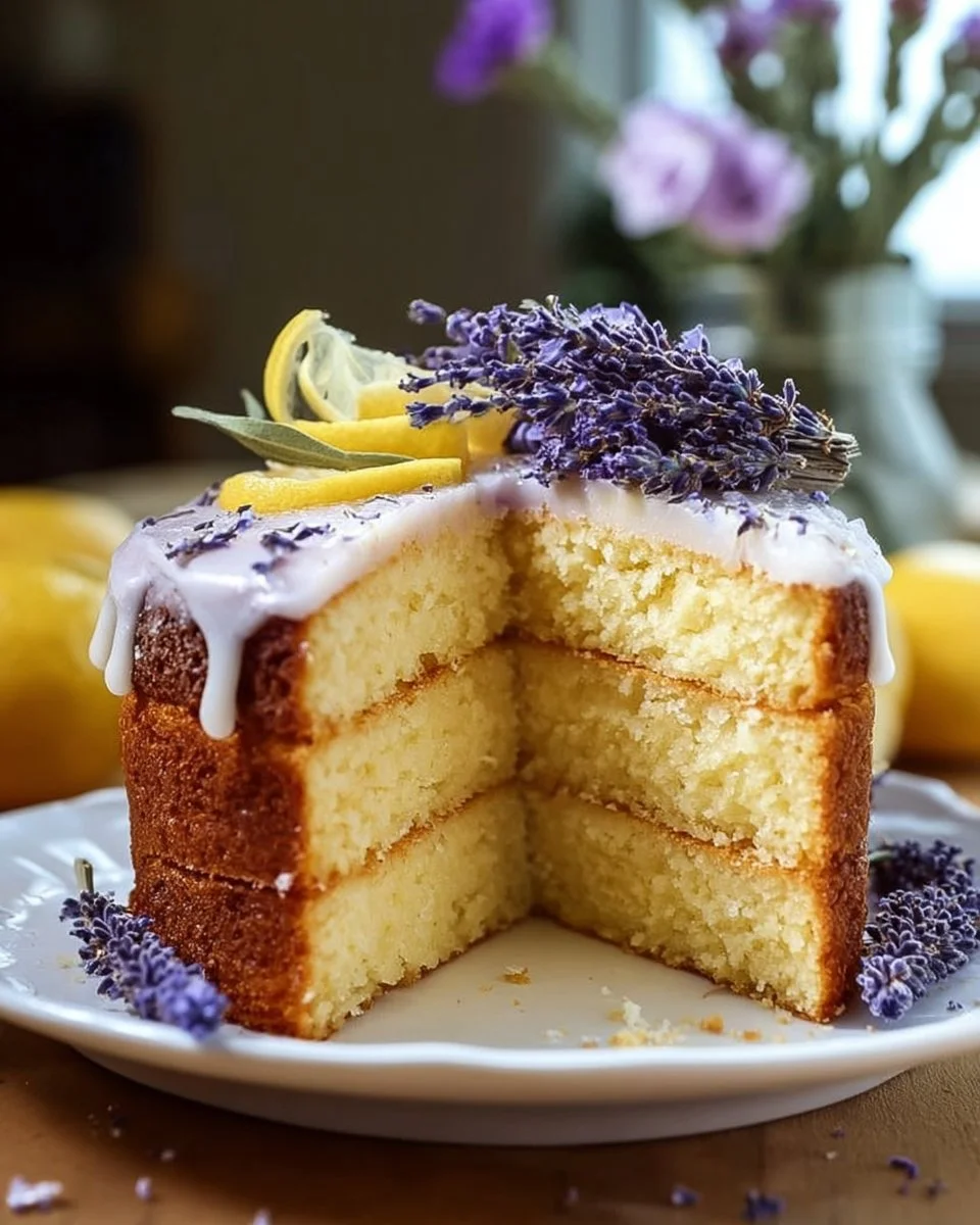 Lemon Lavender Summer Cake