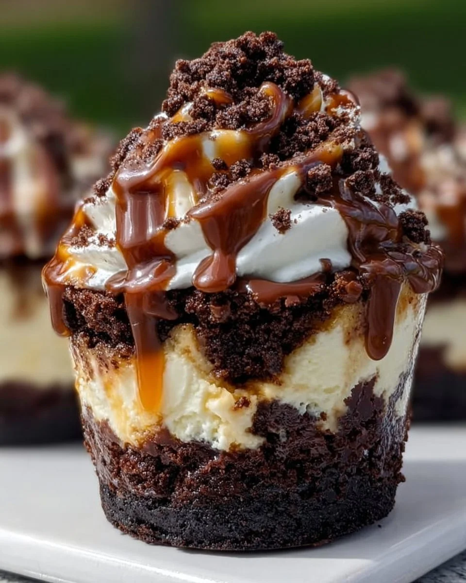 Loaded Brownie Cheesecake Cups