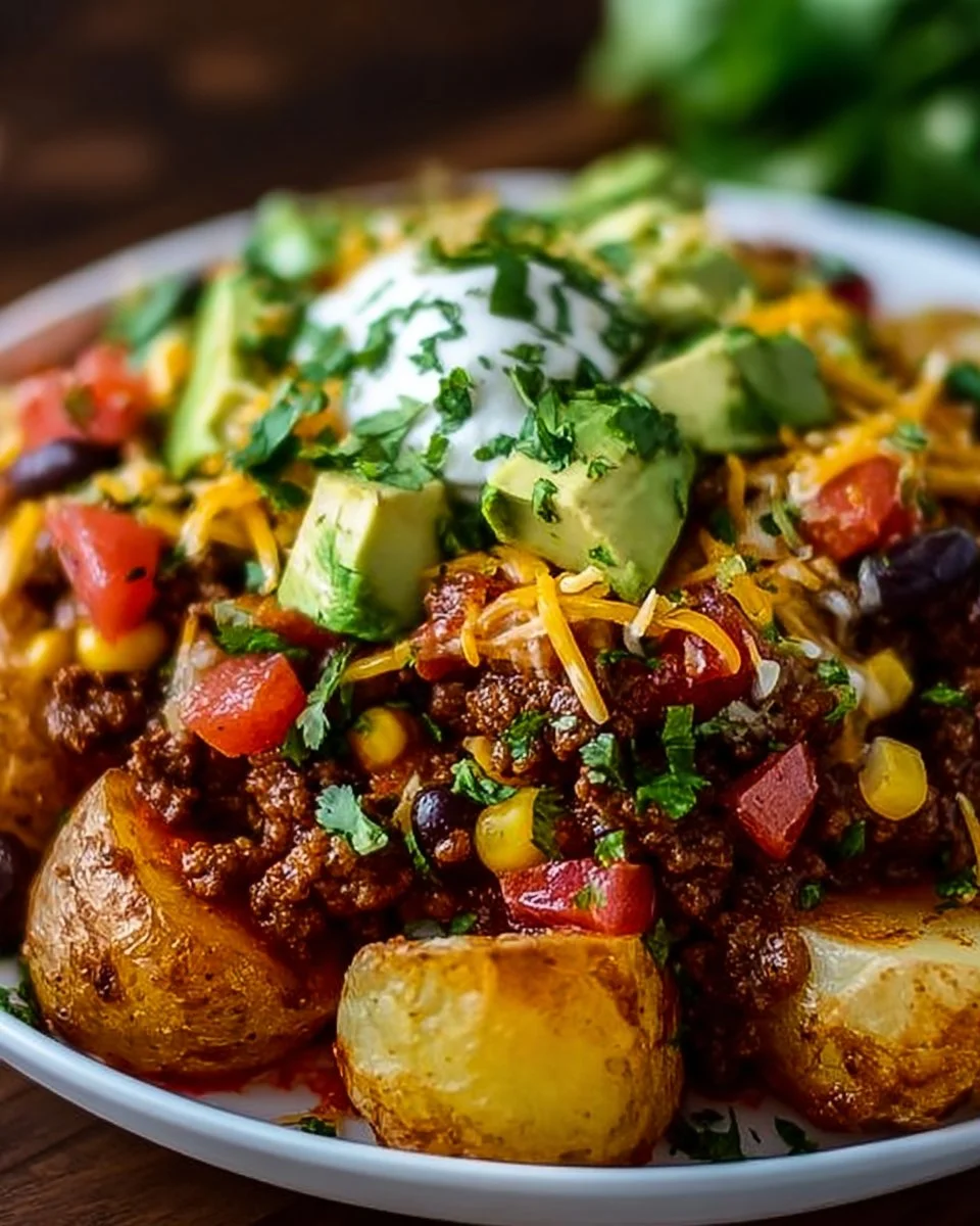 Loaded Potato Taco Bowl