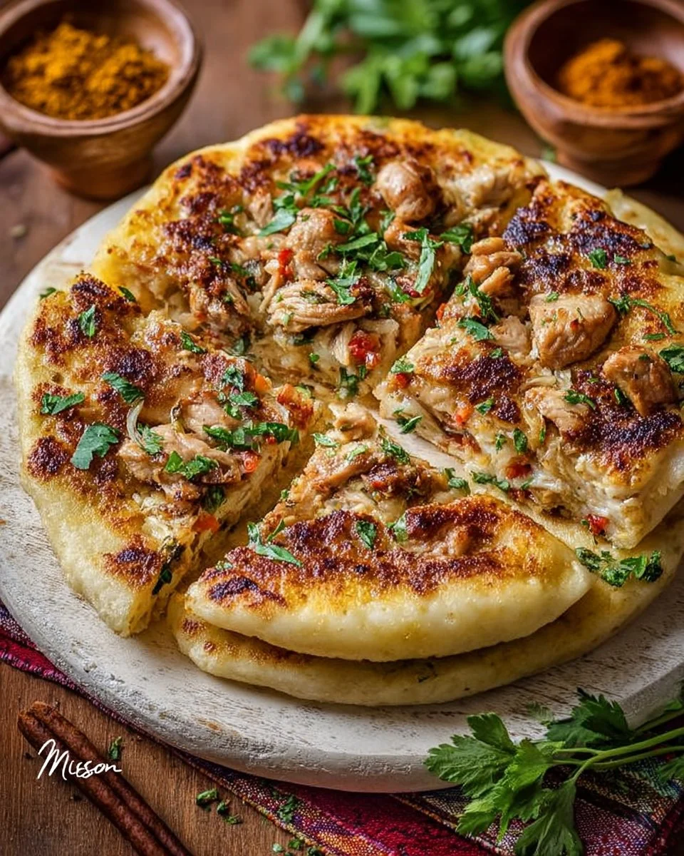 Moroccan Chicken Flatbreads