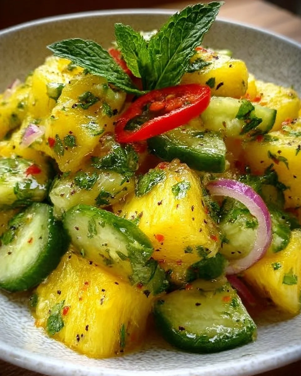 Pineapple Cucumber Salad