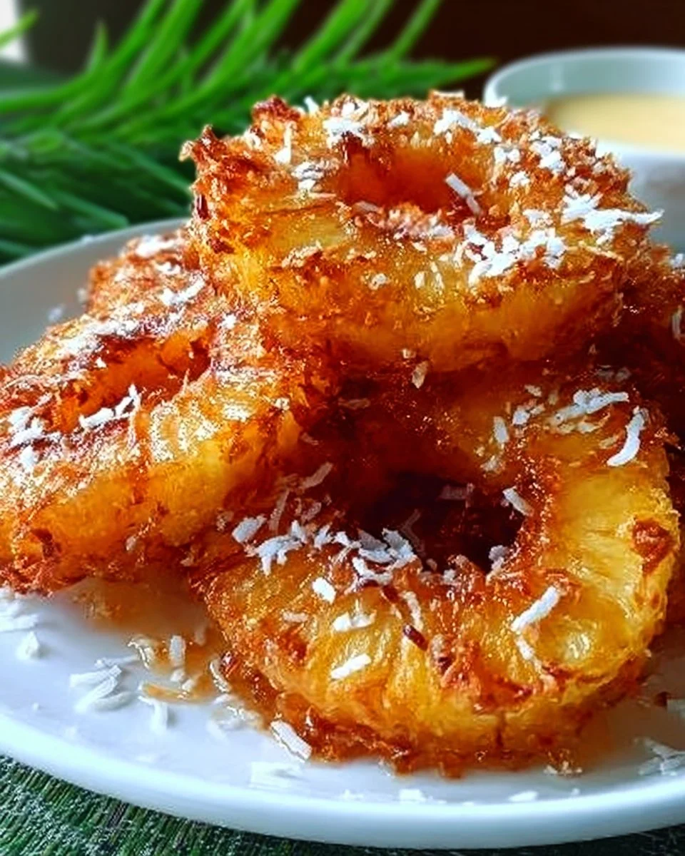 Rum-Soaked Fried Pineapple | Tropical Dessert