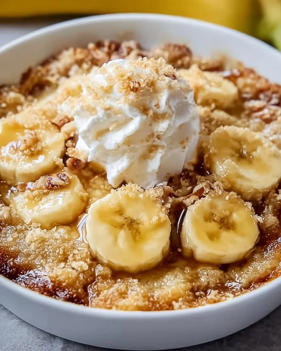The Best Southern Banana Cobbler Dessert