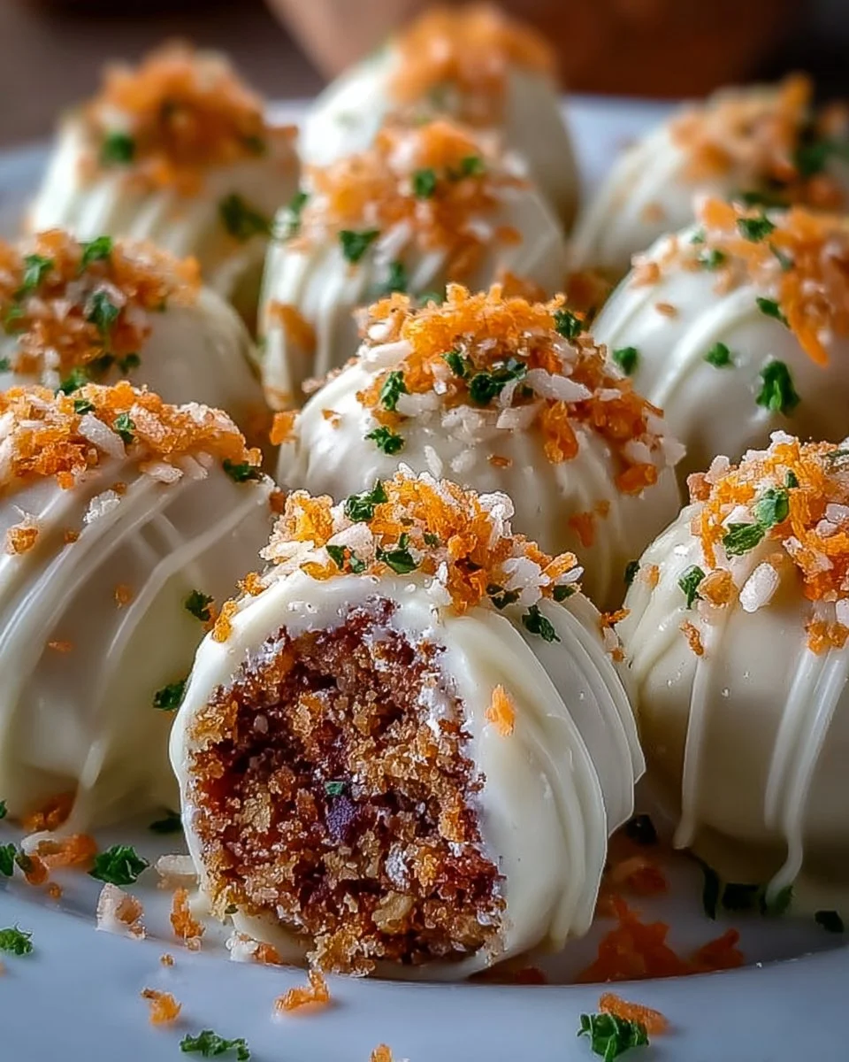 Carrot Cake Truffles Cream Cheese