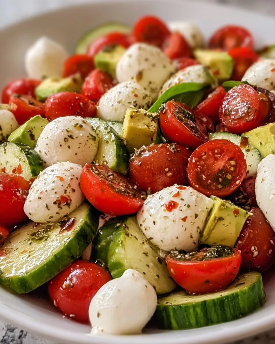 Cucumber Mozzarella Salad