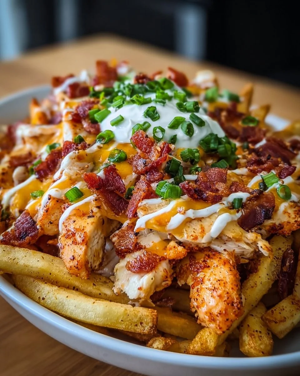 Dirty Chicken and Bacon Loaded Fries