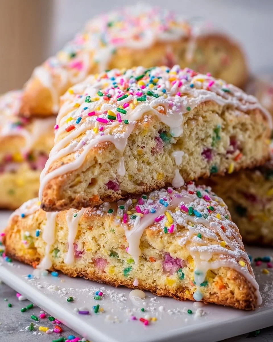 Funfetti Cake Mix Scones