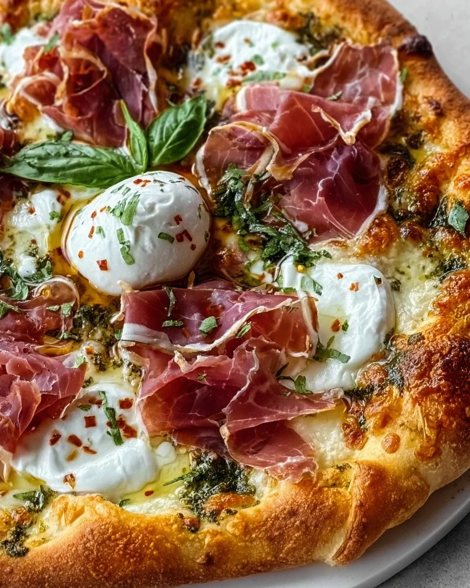Irresistible Prosciutto and Honey Burrata Pizza Recipe