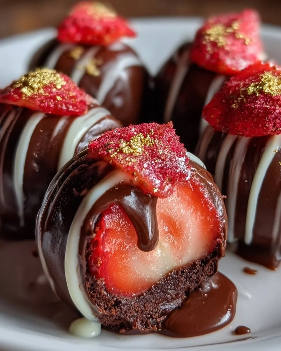Strawberry Chocolate Truffles