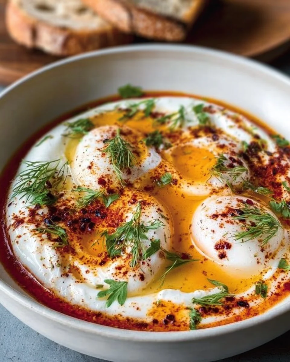 Turkish Eggs (Cilbir) Recipe