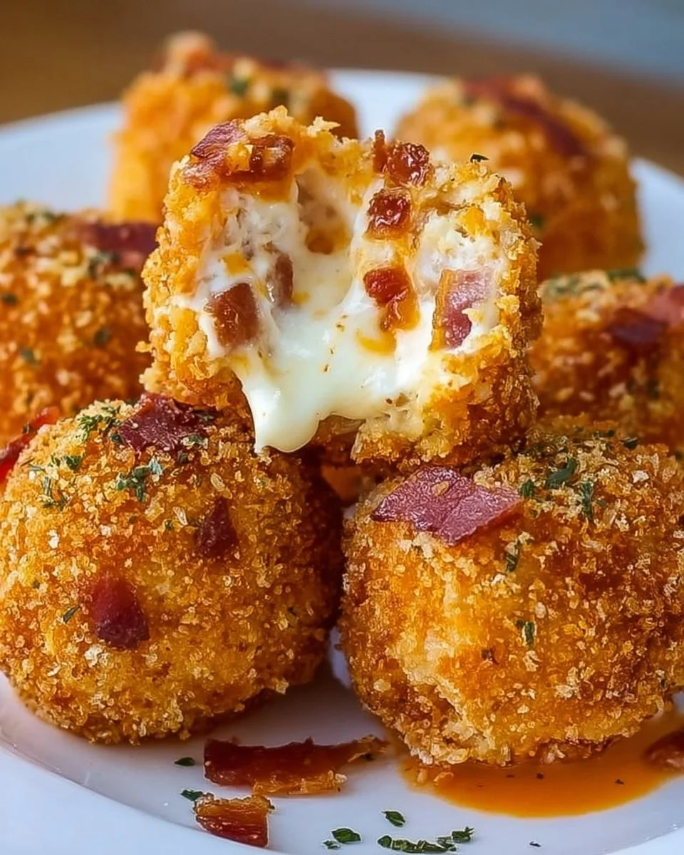 Buffalo Chicken Bacon Mozzarella Bombs for Game Day Bliss