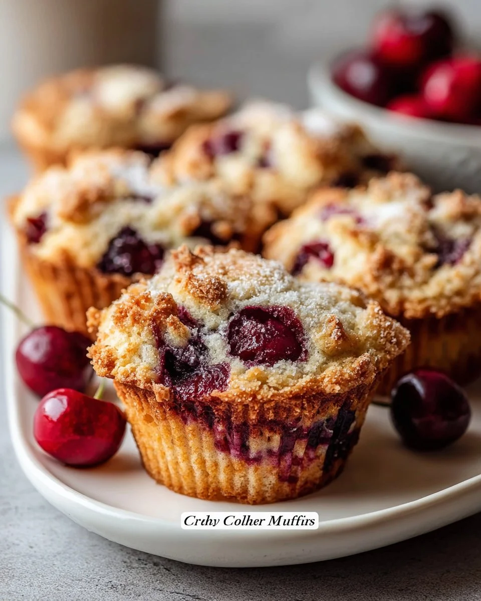 Cherry Cobbler Muffins