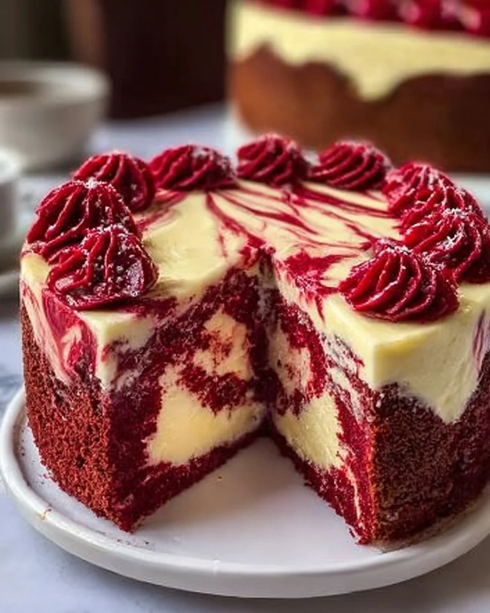 Create the Ultimate Red Velvet Cheesecake Swirl Cake Today!