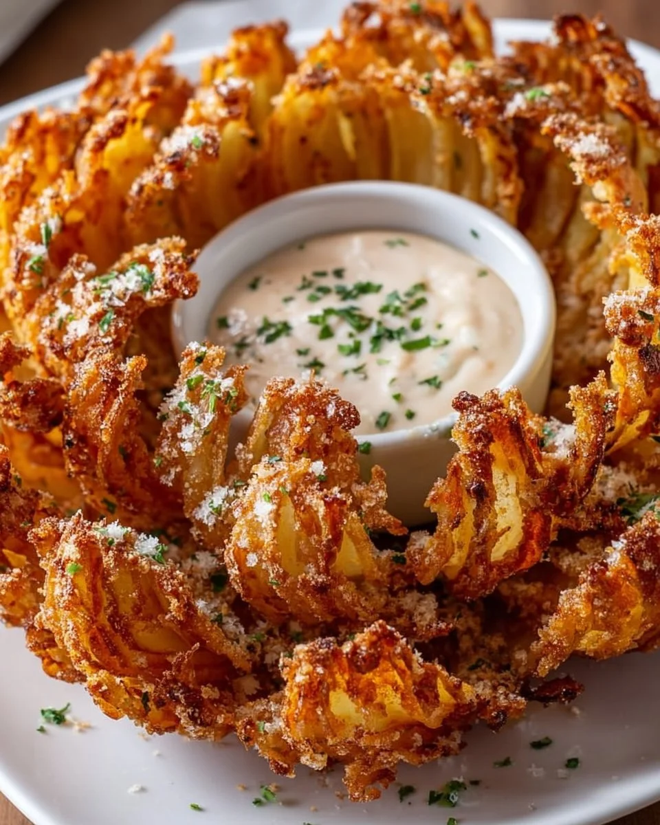 Crispy Air Fryer Blooming Onion