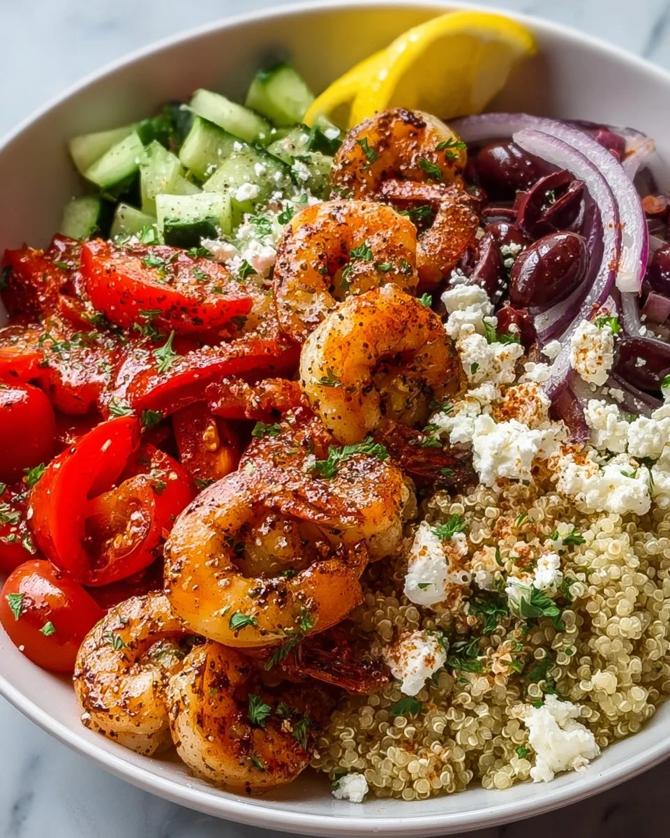 Greek Shrimp Mediterranean Bowl