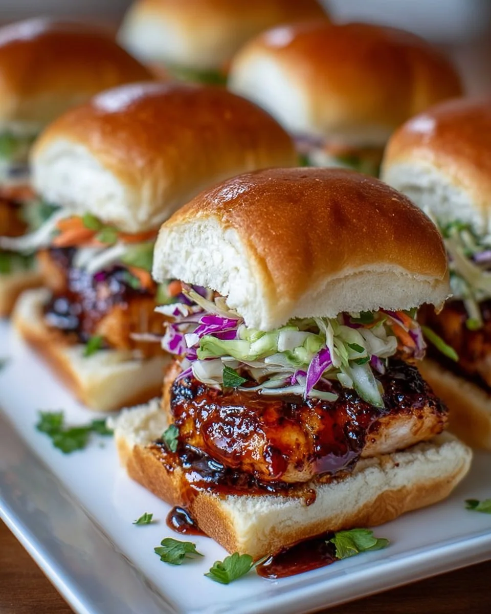 Honey Chipotle Chicken Sliders