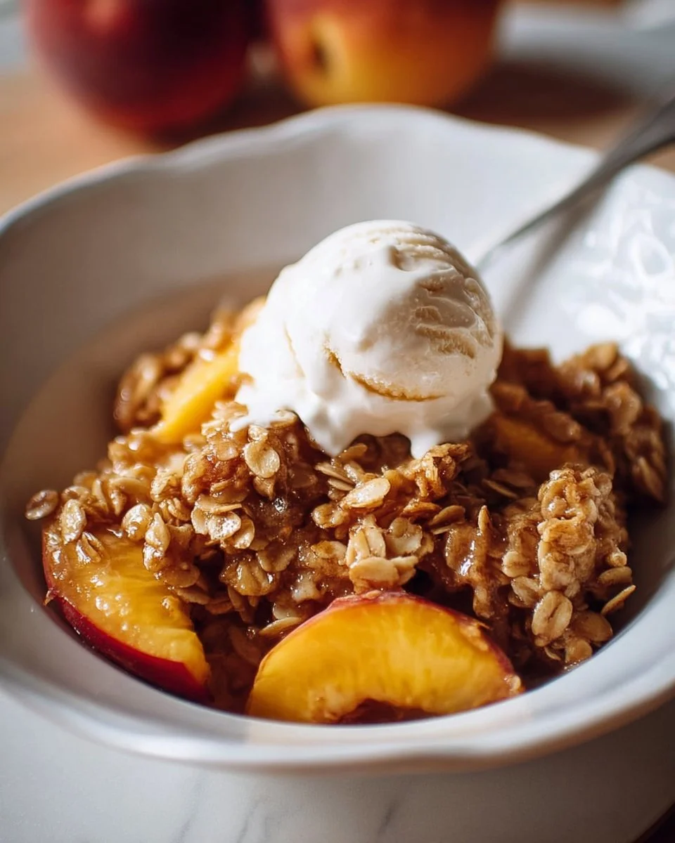 Old-fashioned Peach Crisp