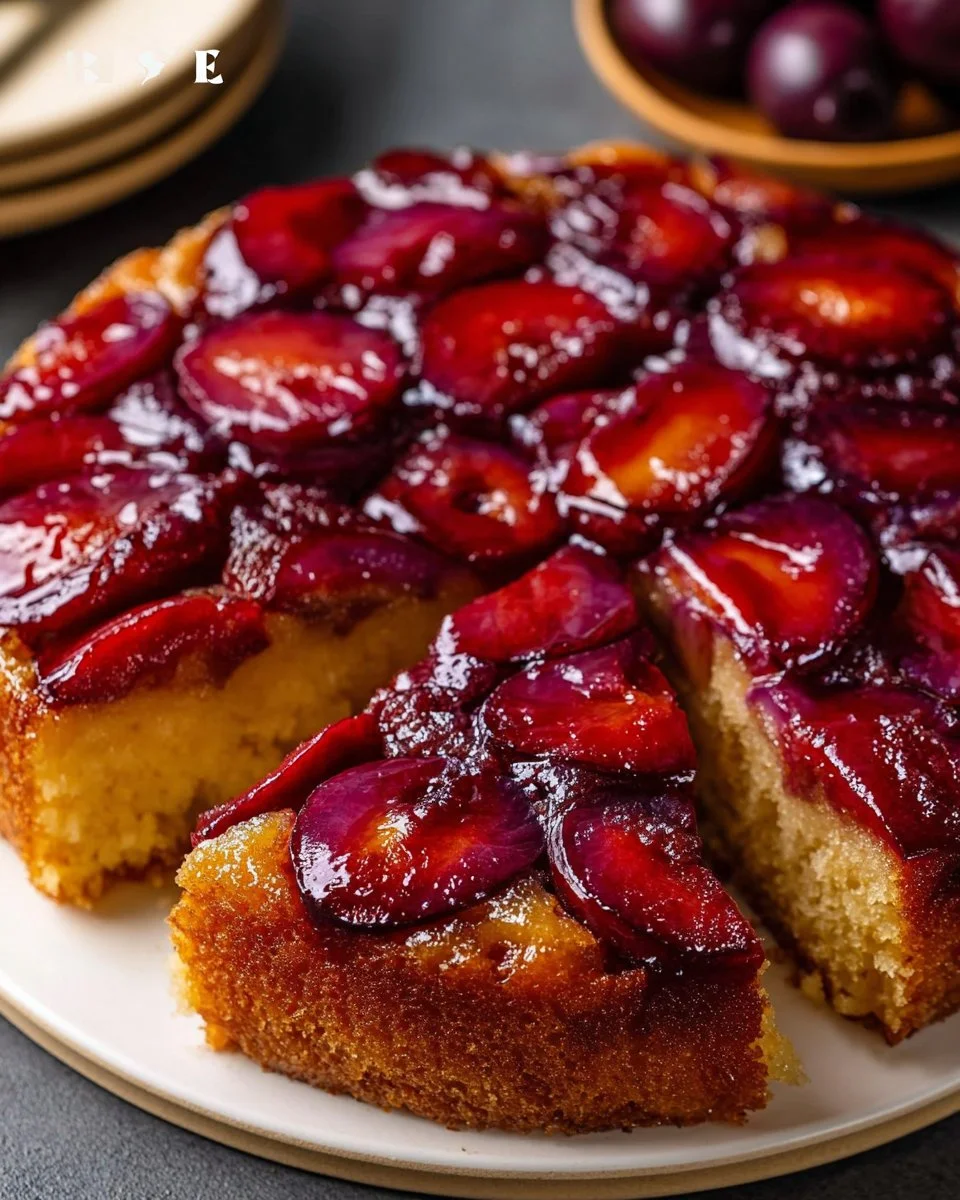 Plum Upside-Down Cake