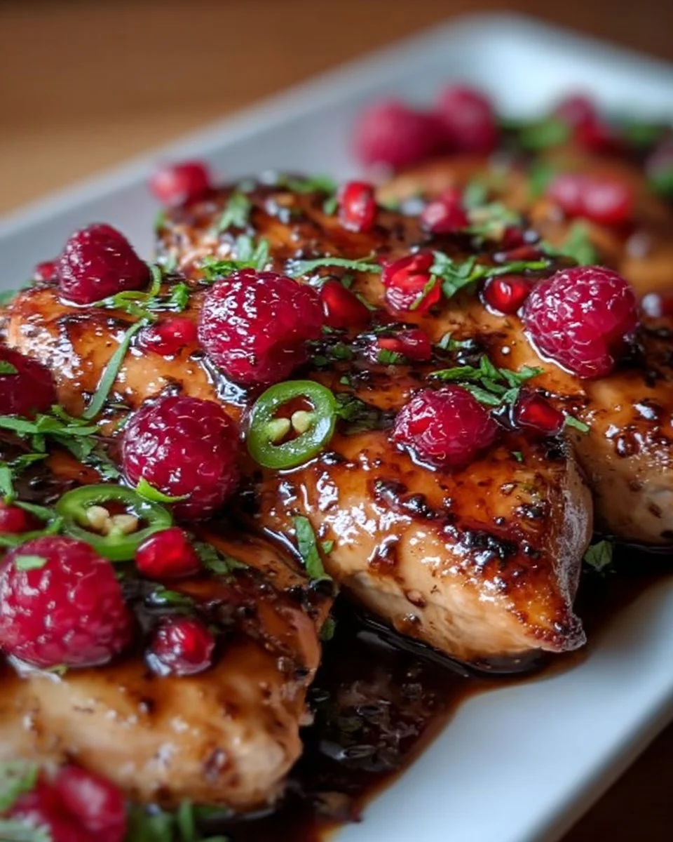 Sweet &amp; Spicy Jalapeño Raspberry Chicken